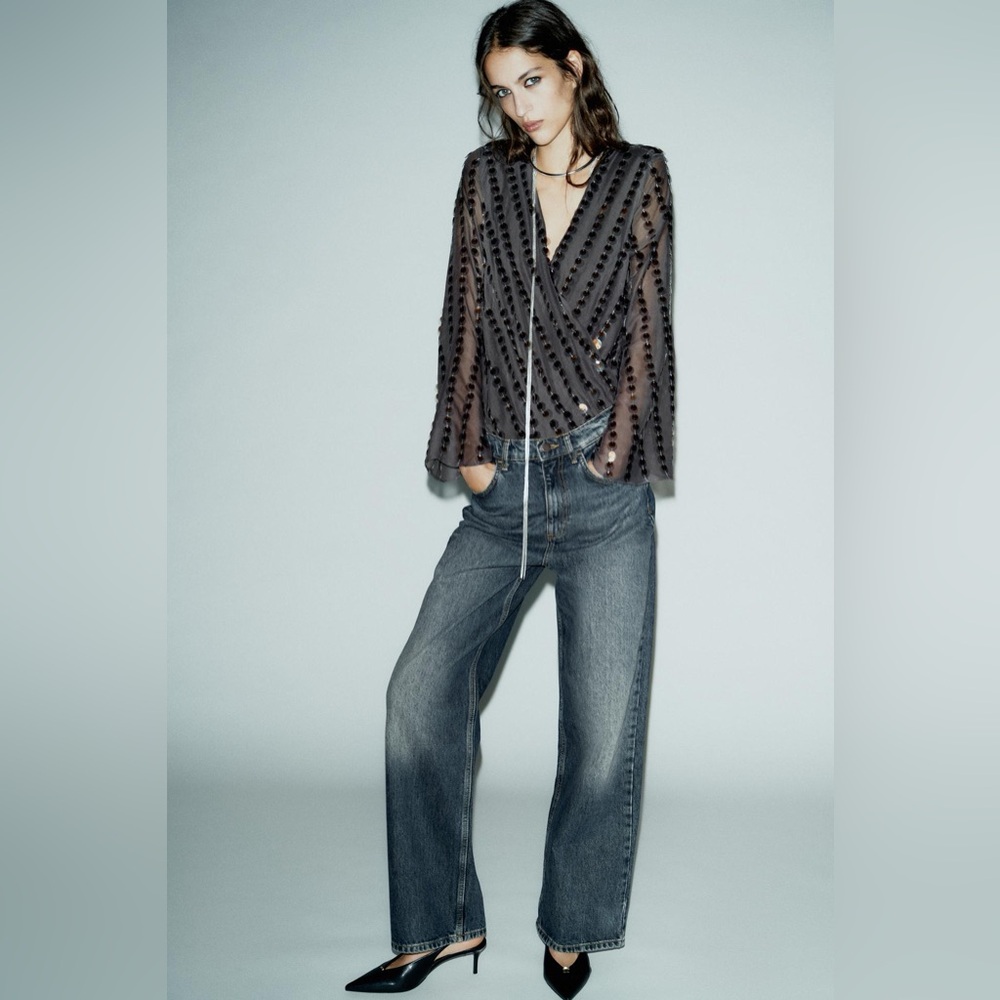 Zara Sequined Bodysuit